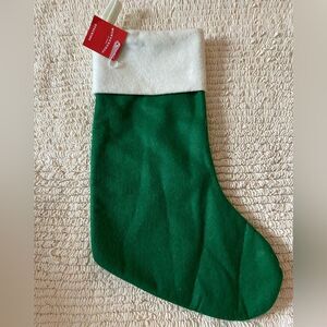 Wondershop Felt Festive Green and White Stocking